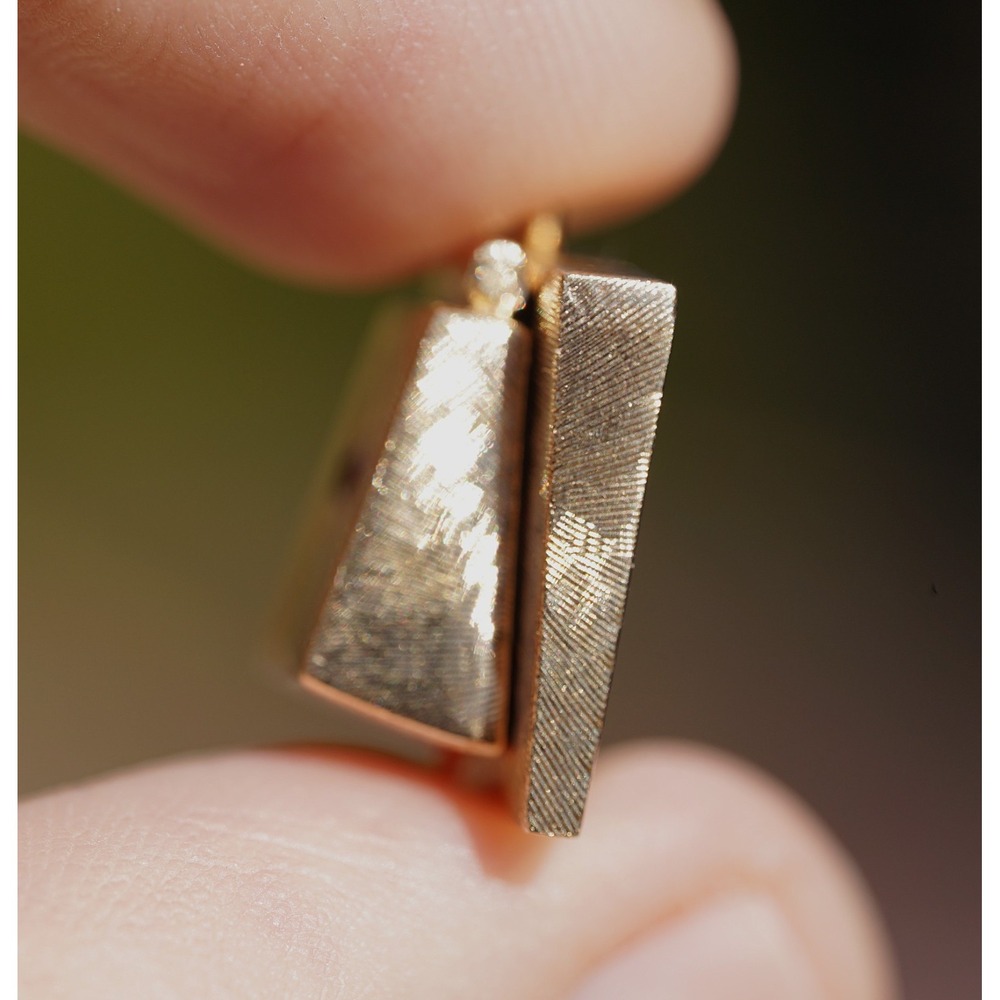 Vintage 14k Solid Yellow Gold Man Made Ruby Engagement Ring Box Pendant Charm - Picture 11 of 14